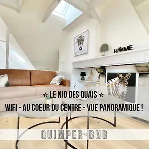 Le Nid Des Quais - Vue Panoramique Au Coeur De La - Wifi - Entree Autonome Appartement Quimper